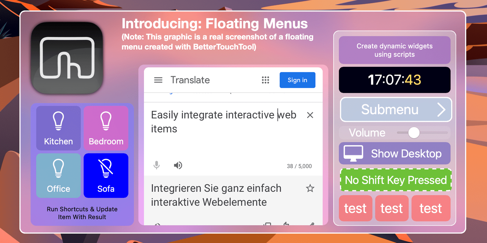 BetterTouchTool: Introducing Floating