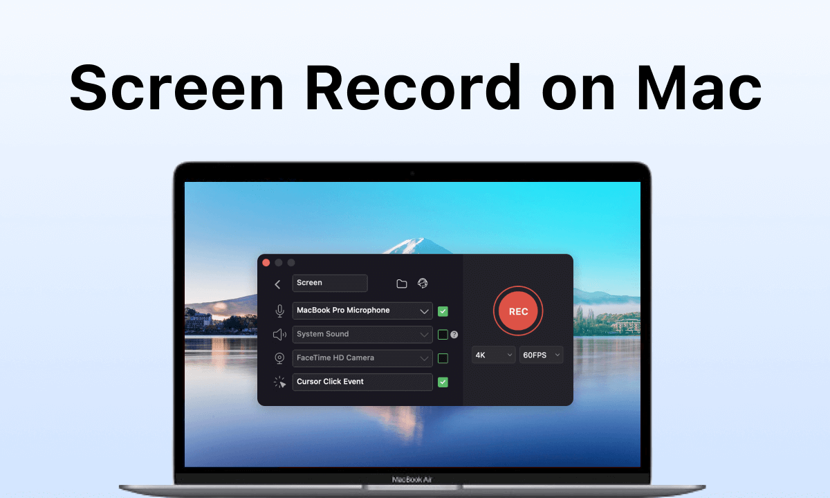 Screen Recording on a Mac
